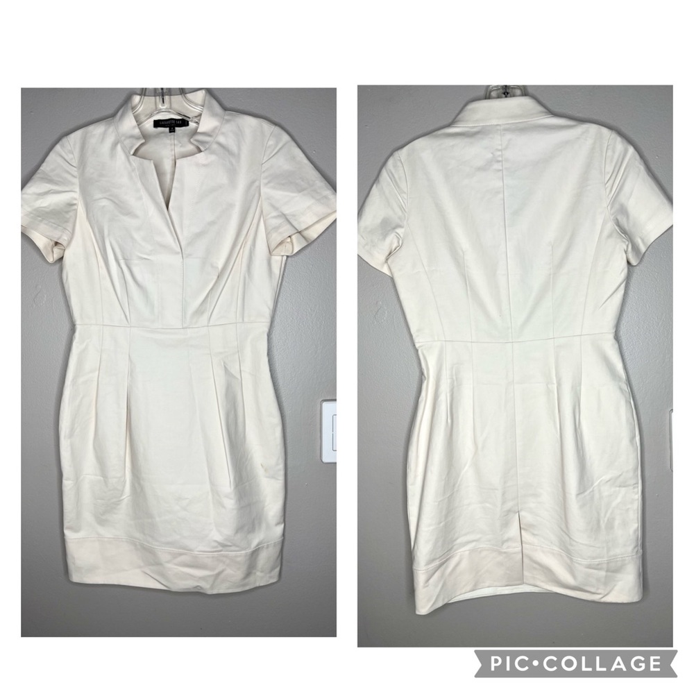 Lafayette 148 New York Cap Sleeve Sheath Dress Size 2 - Picture 1 of 8